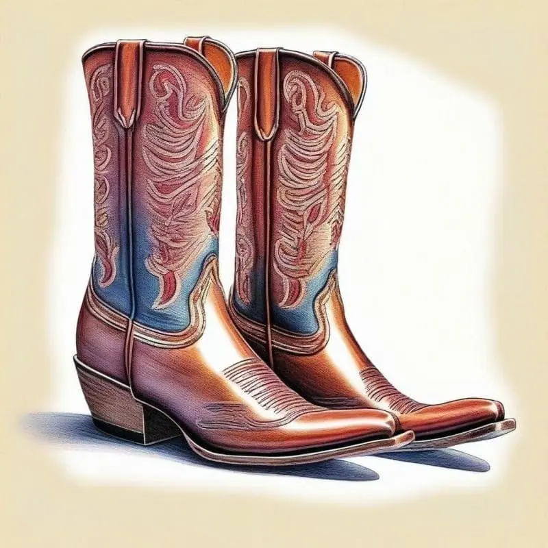 Cowboy Boots Drawing Collection – 6