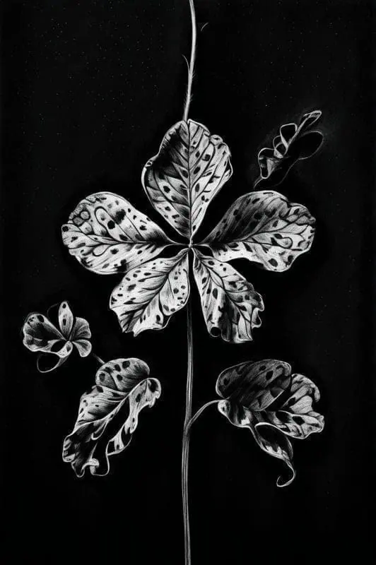 Four Leaf Clover Drawing Collection – 4