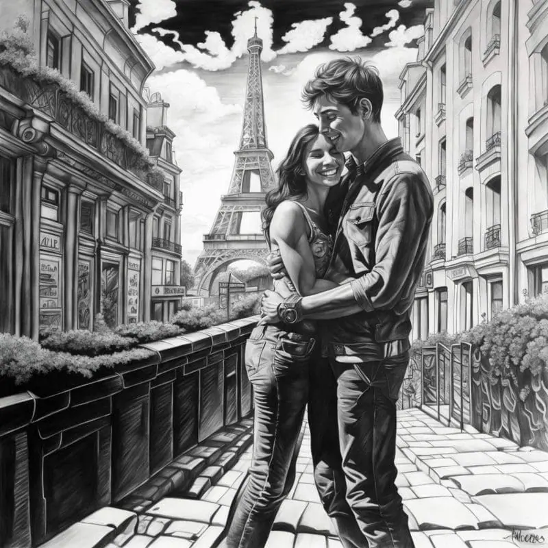 Romantic Couple Drawings – 6
