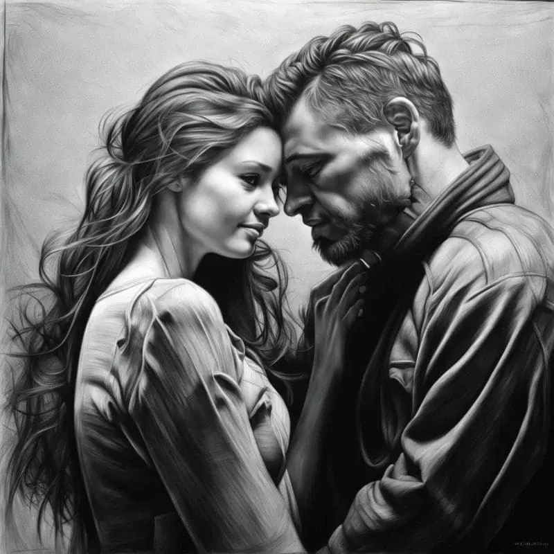Romantic Couple Drawings – 1