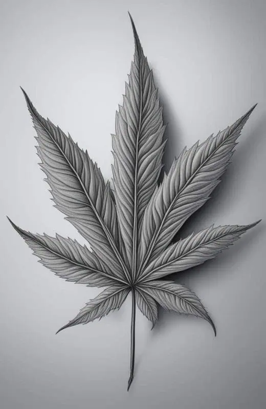 Weed Leaf Drawings – 6