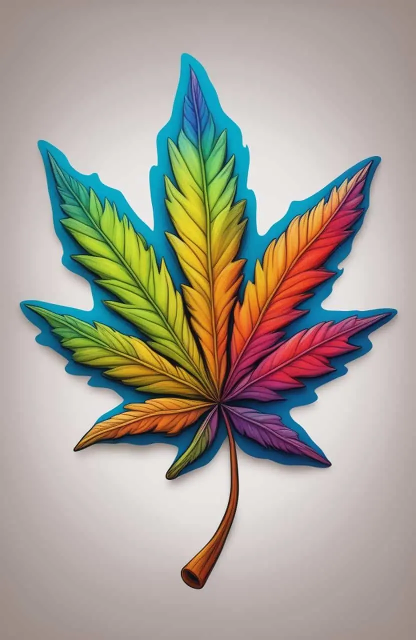 Weed Leaf Drawings – 4