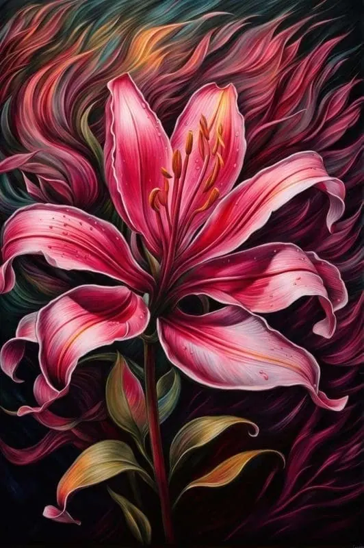 Artistic Lily Drawing Collection – 5