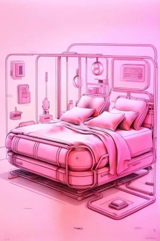 Bed Drawing Art Collection – 8