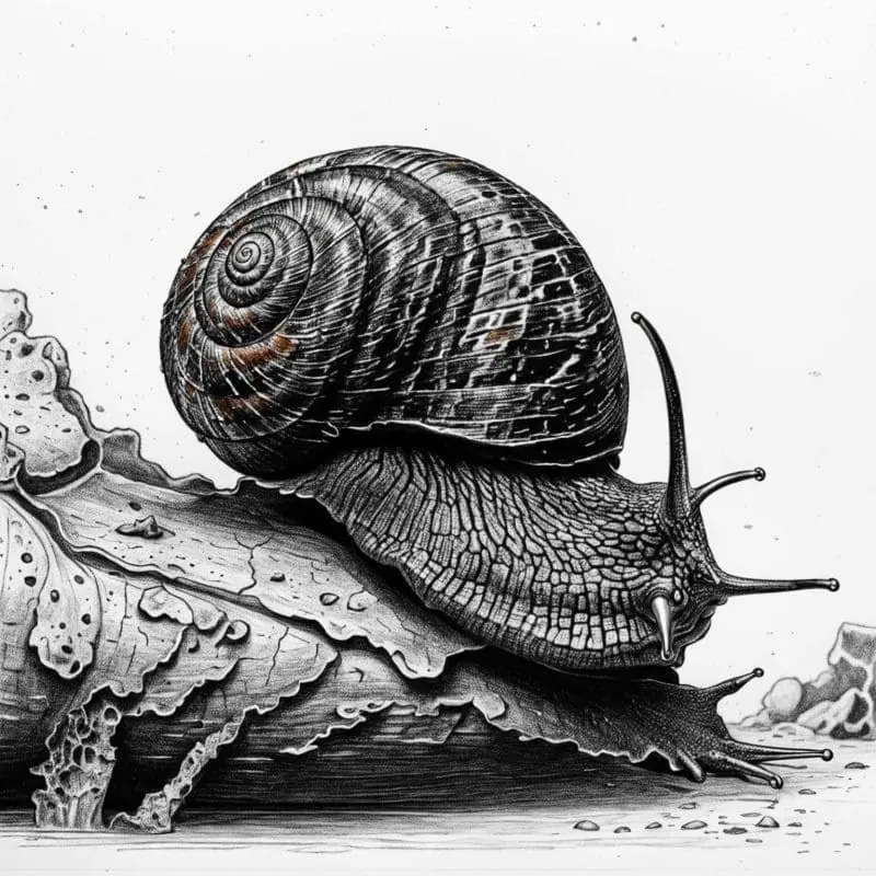 Explore Snail Drawing Collection – 1