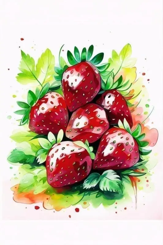 Gorgeous Watercolor Fruit – 1