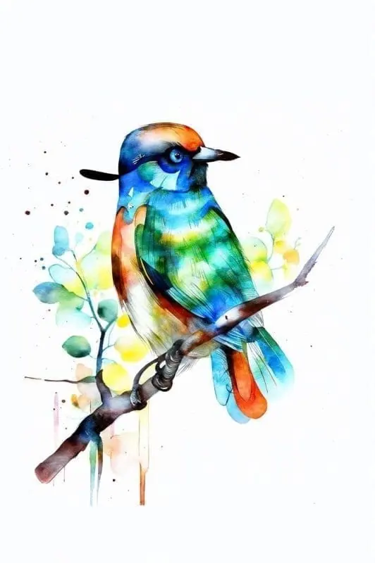 Watercolor Bird Art – 2