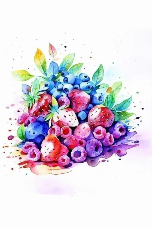 Gorgeous Watercolor Fruit – 4