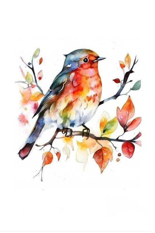Watercolor Bird Art – 6