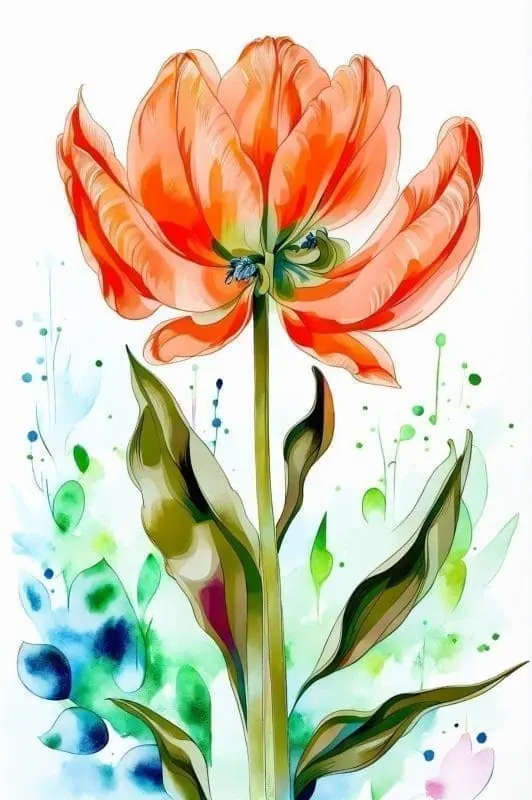 Create Stunning Tulip Watercolor Art – 6