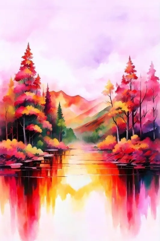 Evoke the Autumn Spirit with Virtual Watercolor Creations – 7