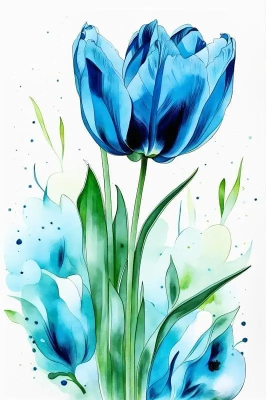 Create Stunning Tulip Watercolor Art – 7