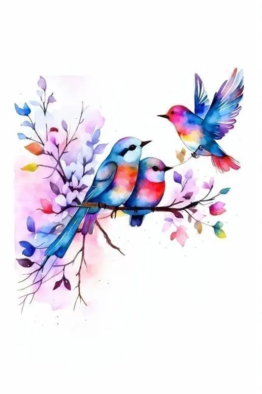 Watercolor Bird Art – 8