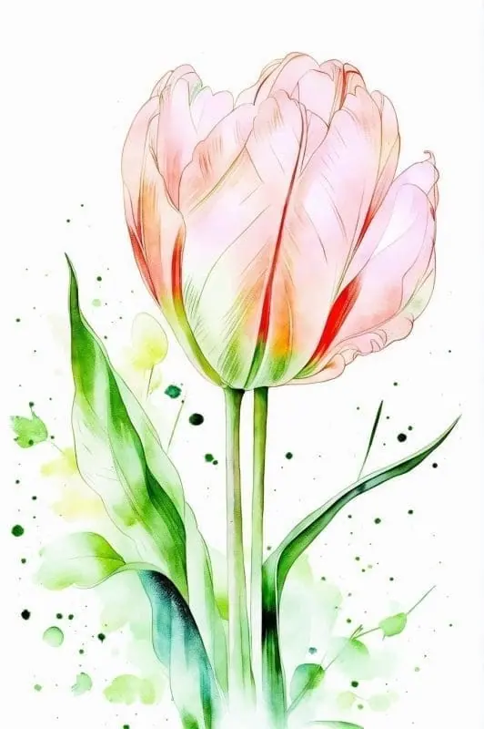 Create Stunning Tulip Watercolor Art – 8