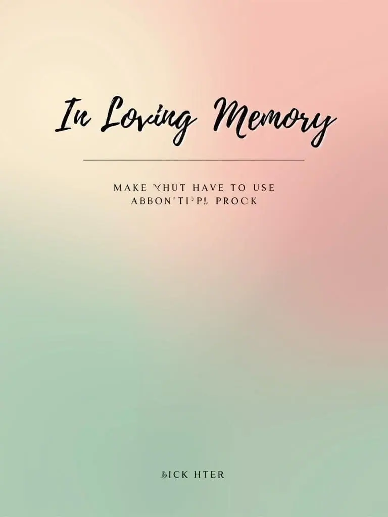 In Loving Memory Template Maker – 6