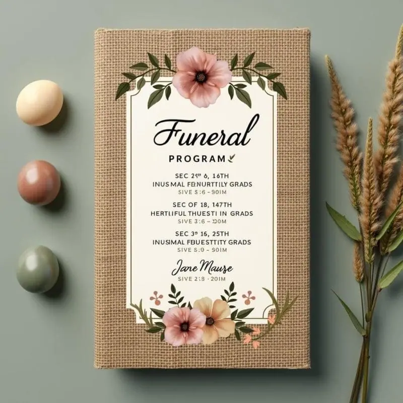Custom Funeral Program Templates – 5