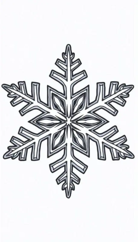 Snowflake Outlines Free – 3