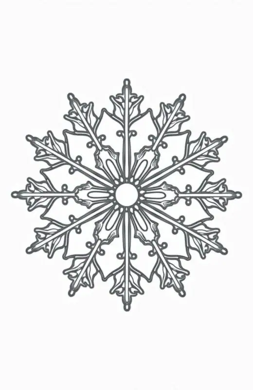 Snowflake Outlines Free – 1