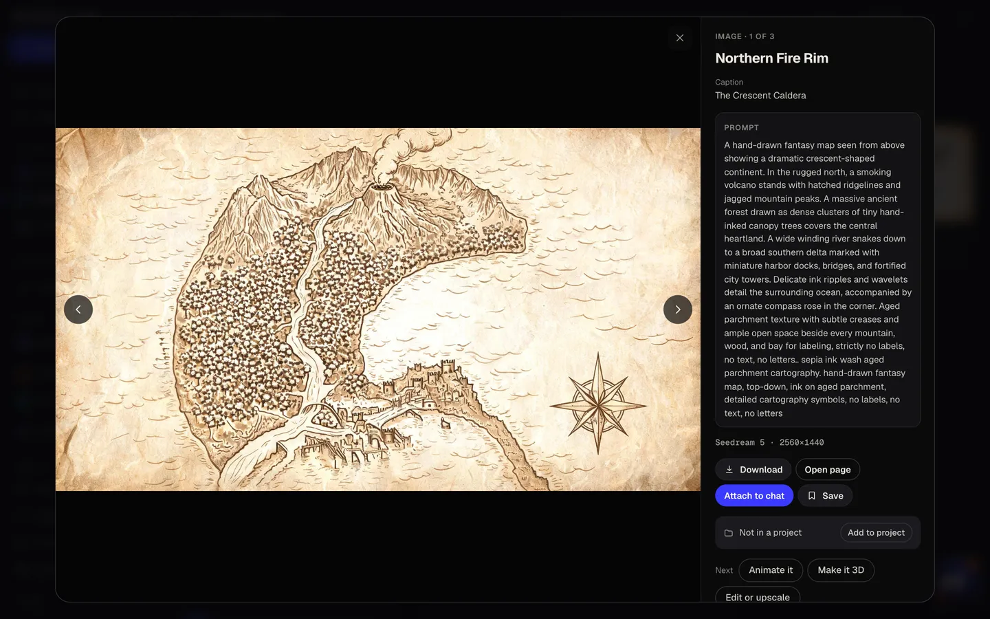 Label it and download: Idyllic hand-drawn parchment maps of your world flow, step 4
