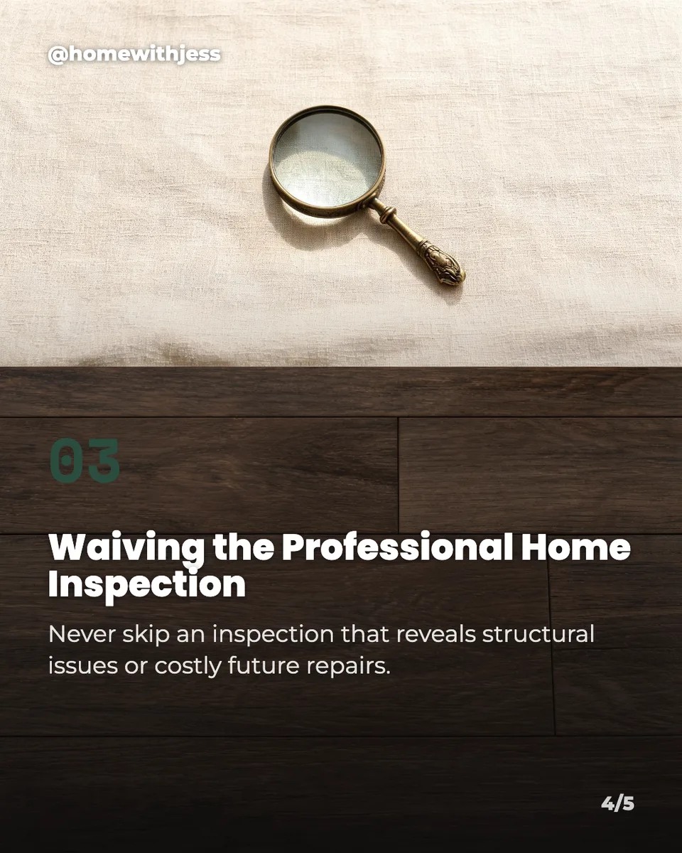 Instagram carousel made with Idyllic: Waiving Home Inspection