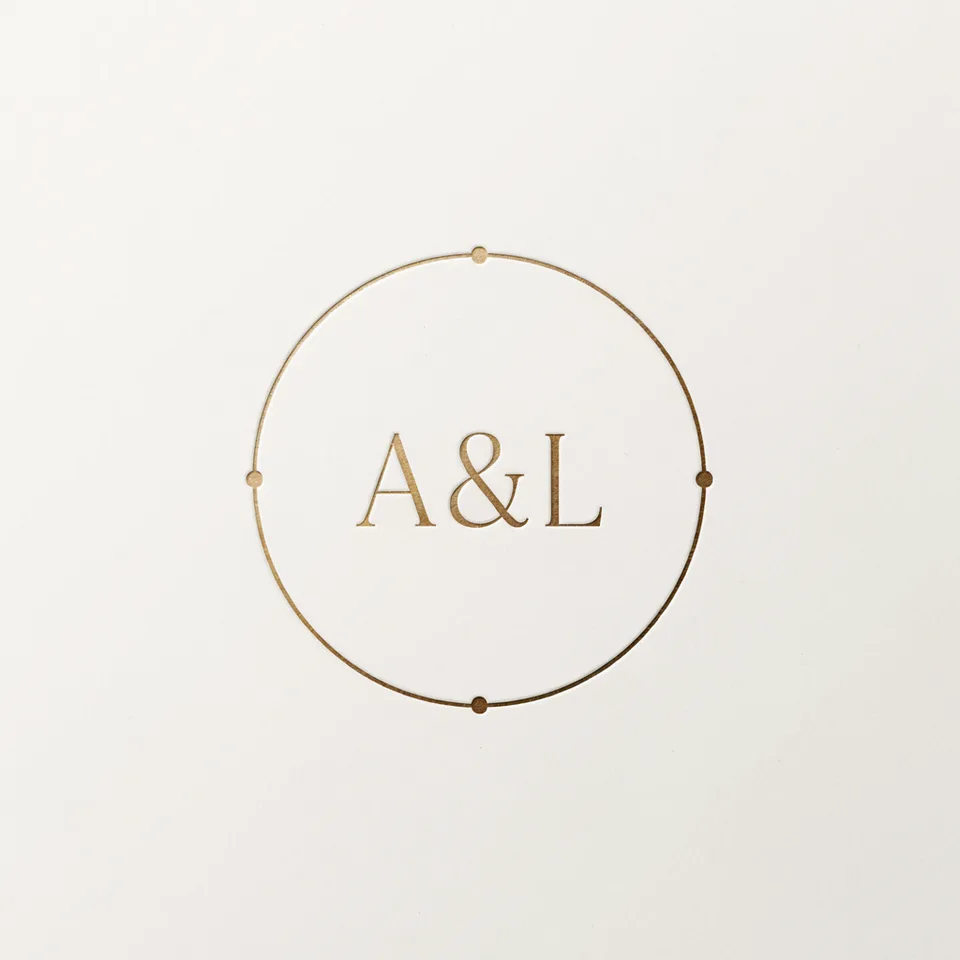 Monogram made with Idyllic: Fine Circle Medallion