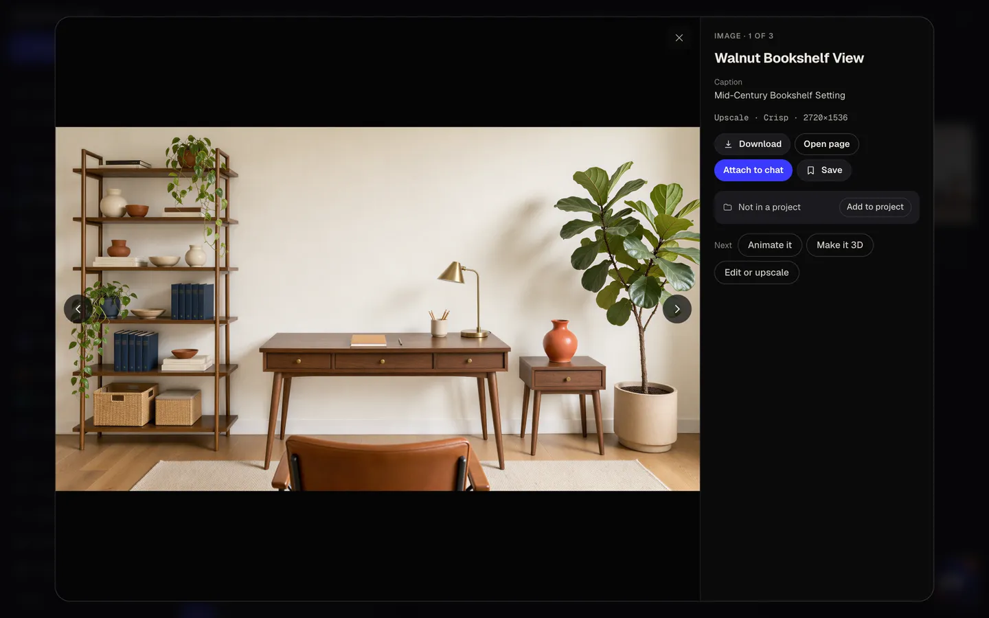 Download and set it: Idyllic tidy, softly lit backgrounds for zoom, meet and teams flow, step 4