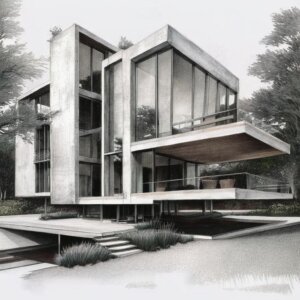 Arquitetura brutalista - Sede corporativa