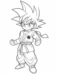 Son Goku - Dragon Ball Z Coloring Pages: Great Coloring Book for Kids and Any Fan of Dragon Ball