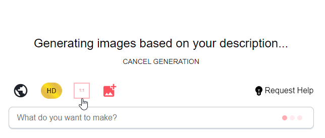 Aspect Ratios & Private Generations